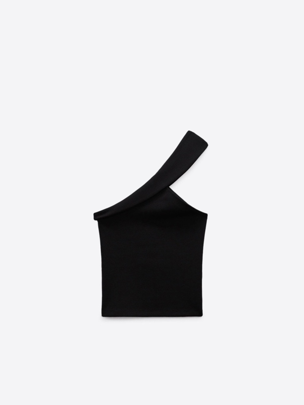 Zara Black women’s asymmetrical one shoulder top size small